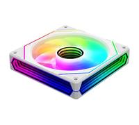 Jungle Leopard Prism 6PRO ARGB PWM Computer PC Fan 120mm,Three Infinite Mirrors on The Side (White, Reverse Flow)