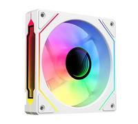 Jungle Leopard Prism4 Infinite Mirror Series ARGB PWM Computer PC Fan 120mm (White, Prism4PRO)