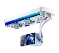 Jungle Leopard ProFlow Aio - Raffreddamento ad acqua con display LCD magnetico da 5,5 pollici, ALL-IN-One ARGB 2000RPM PWM Infinity, per ventola AM4/AM5& Intel LGA1851/1700 (360 mm, bianco)
