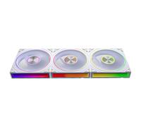 Jungle Leopard Transwarp Double Light Ring Infinite Mirror A-RGB Fan 120MM (WH, 3)
