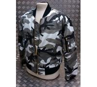 Jungle MA1 Bomber Militare Zip Front Camo Assortito - Tutte Taglie - NEW