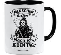 Jungle Mug | Regalo di addio ai colleghi | Le persone aiutano tutti i giorni | Tazza con scritta umorismo nero per ufficio o collega per cambiare lavoro