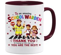 Jungle Mug | Regalo di ringraziamento per il custode scolastico | Simpatica tazza da caffè, apprezzamento del personale di Crossing Patrol, regalo per insegnanti per donne, aiuto per la sicurezza