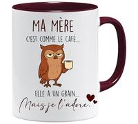 Jungle Mug Regalo per la festa della mamma | Tazza divertente Mia madre è come il caffè | Idea regalo umorismo per mamma originale