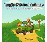 Jungle & Safari Animals: Simply & Cute Animal Coloring Book