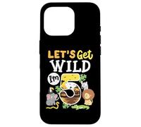 Jungle Safari Let's Get Wild 5th Birthday Zoo 5 Anni Kid Custodia per iPhone 16 Pro
