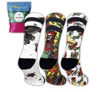 Jungle Socks Calzini Sportivi Lunghi Colorati e Divertenti per Uomo e Donna - Confezione da 3, per Cross Training, Ciclismo, Corsa, Palestra. Progettato in Europa.