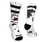 Jungle Socks Calzini Sportivi Lunghi Colorati e Divertenti per Uomo e Donna, per Cross Training, Ciclismo, Corsa, Ciclismo su Strada, Escursionismo, Palestra, MTB. Progettato in Europa.