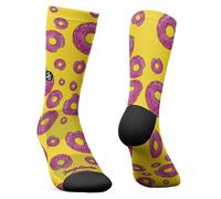 Jungle Socks Calzini Sportivi Lunghi Colorati e Divertenti per Uomo e Donna, per CrossFit, Ciclismo, Corsa, Palestra, MTB. Progettato in Europa. 43-46 EU.
