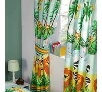 Jungle-Tastic 168cm x 183cm Interamente Foderato Tende Con Fermatende Coordinato