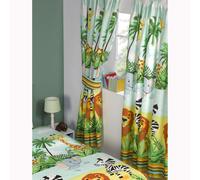 Jungle-Tastic Tende Completamente Foderate IN Due Drop Lunghezze Bambini Camera
