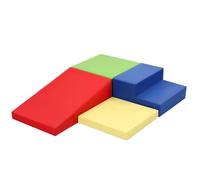 JungleDove Indoor Soft Play Equipment for Toddlers: 4 PCS PU Leather Baby Soft Play Set for Crawling and Climbing - Foam Blocks Montessori Toys for Kids Motor Development