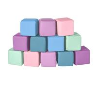 JungleDove Soft Play Set Indoor: 12 PCS PU Leather Baby Soft Foam Building Blocks - Giant Stacking Blocks - Toddler Soft Play Equipment for Motor Development