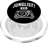 Junglist Music Drum And Bass Dance Rave Jungle DJ Giradischi PopSockets PopGrip per MagSafe