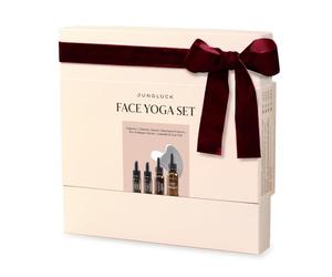 JUNGLÜCK Set da yoga in una scatola per il viso, Gua Sha per la pelle e il relax, sieri e olio di jojoba, set regalo per tutti i tipi di pelle