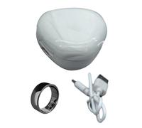 Junguluy Smart Ring Monitor salute per uomini e donne, termometro per pressione sanguigna, monitoraggio della frequenza cardiaca IP68, impermeabile, nero
