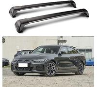 JUNGUOGS 2 Pezzi Barre Portatutto per BMW i4 Gran Coupe 2022 2023 2024, Barre Portapacchi per Tettuccio Auto Coppia Barre Portatutto in Acciaio Accessori Auto,Black