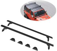 JUNGUOGS 2 Pezzi Barre Portatutto per Jeep Wrangler 5 Door 2007-2022 2023 2024, Barre Portapacchi per Tettuccio Auto Coppia Barre Portatutto in Acciaio Accessori Auto