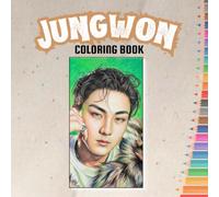 JUNGWON - ENHYPEN: A coloring book made for Engenes, filled with gentle, symbolic illustrations that capture the warmth, artistry, and stage magic you love.