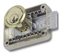 JuNie 2828 Serratura a cilindro a blocco vario, cilindro in ottone lucidato