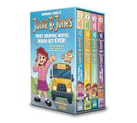 Junie B. Jones First Graphic Novel Boxed Set Ever! (Graphic Novels 1-4): The Stupid Smelly Bus; A Little Monkey Business; Her Big Fat Mouth; Some Sneaky Peeky Spying (4-Book Boxed Set)