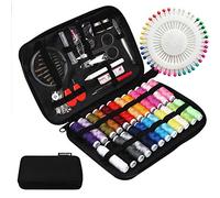 JUNING Set da Cucito con 130 Accessori，Portatile Kit da Cucito per Principianti o per Viaggi (A-Normale)
