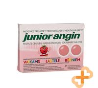 JUNIOR ANGIN 24 Pastiglie Gola Sollievo Salute Bambini Sapore di Fragola