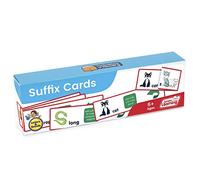 Junior Learning Suffisso Flashcard, La scienza della lettura di flashcard di risorse supplementari, imparare le regole del suffisso, per età 6+, grado 1, per uso in classe o a scuola a casa