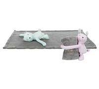 Junior set di coccole 75 × 50 cm grigio/lilla