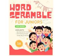 Junior Word Scramble Adventure: 1000 Fun Puzzles ! Play & Learn Fun Activity Book