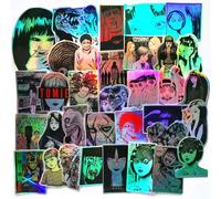 Junji Ito Anime Tomie 50PCS Horror Laser Metal Stickers Decorazione dal Giappone