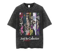 Junji Ito Collection T-Shirt Anime Tomie Manica Corta Unisex Stampato Casual Top Street Trend Retro T-Shirt Anime Fan Clothing...