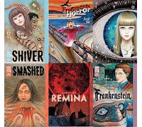 Junji Ito Serie 3: Deluxe Edition Hardcover Collection 6 Book Set (Frankenstein: Junji Ito Story, Venus Blind Spot, Frammenti di Horror, Shiver , Remina , Smashed)