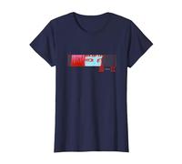 Junji Ito Tomie in Rosso Maglietta, Donna, Navy, XS