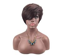 Junjiagao-Parrucche Da Cucina Parrucche Europee E Parrucche Femminili Africane Capelli Corti Neri Cappuccio In Rete Rosa Tessuta A Mezza Mano La Forma Serigrafica Non Fa Male Ai Capelli Facile Da Pre