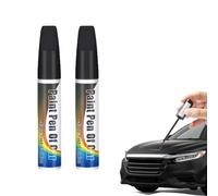 Junjie Flaconi - 2 penne da ritocco per auto, per riparare graffi dell'auto, colore nero