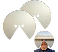 Junjie Maschera a specchio, innovativa maschera a specchio anti-selfie per la testa, mostra la prospettiva di chi lo indossa, riflette la luce e il movimento, accessorio creativo per fotografia e