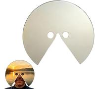 Junjie Maschera a specchio, innovativa maschera a specchio anti-selfie per la testa, mostra la prospettiva di chi lo indossa, riflette la luce e il movimento, accessorio creativo per fotografia e