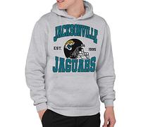 Junk Food Abbigliamento x NFL Jacksonville Jaguars - Casco della Squadra - Felpa con Cappuccio per Adulti per Uomo e Donna - Taglia L