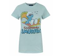 Junk Food Clothing Blu Smurfs T-shirt a maniche corte Donne