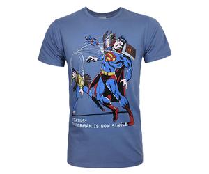 Junk Food Clothing Blu Superman T-shirt a maniche corte Uomini