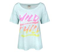 Junk Food Clothing Maglietta a maniche corte blu da donna