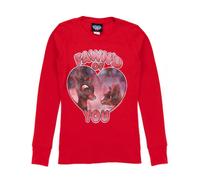 Junk Food Clothing Maglietta rossa a maniche lunghe Donna