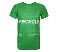 Junk Food Clothing Verde Repeated Recyle Print T-shirt a maniche corte Uomini