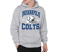 Junk Food Clothing x NFL - Indianapolis Colts - Team Helmet - Felpa con Cappuccio per Uomo e Donna - Taglia S