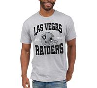 Junk Food Clothing x NFL - Las Vegas Raiders - Team Helmet - Unisex Adult Short Sleeve Fan T-Shirt for Men And Women - Size Small