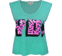 Junk Food - Gilet "Yo" da donna NS5882 (M) (Verde)