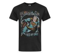 Junk Food I Need My Space Maglietta Superman Uomo (NS6402)