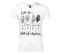 Junk Food Life Is Full Of Choices Maglietta Uomo (NS7685)