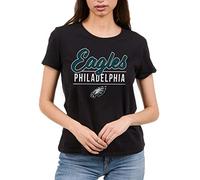 Junk Food Maglietta da Donna Standard Favorite NFL, Philadelphia Eagles-Black